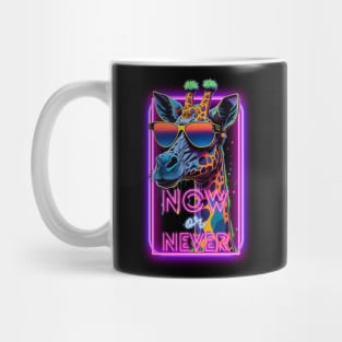 Neon Giraffe with Sunglasses Motivational quote Mug